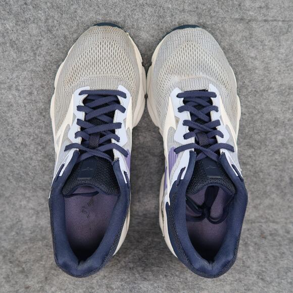 Mizuno Shoes Women 9 Athletic Trainer Wave Inspire 16 Running Sport Sneaker Blue - Picture 8 of 15